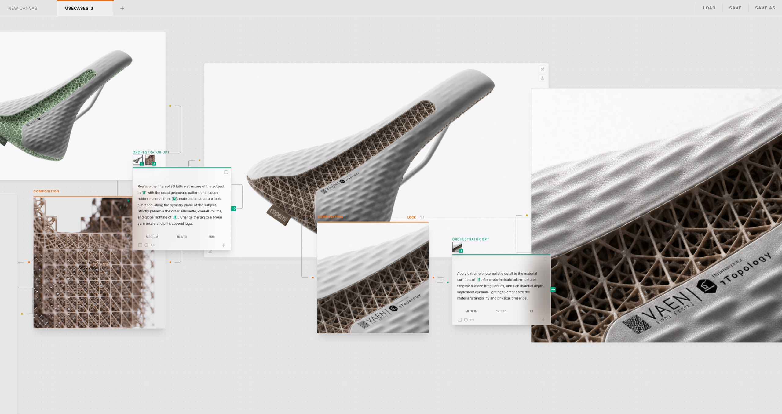 VEINDRA CMF workflow prepared as a repeatable creative method